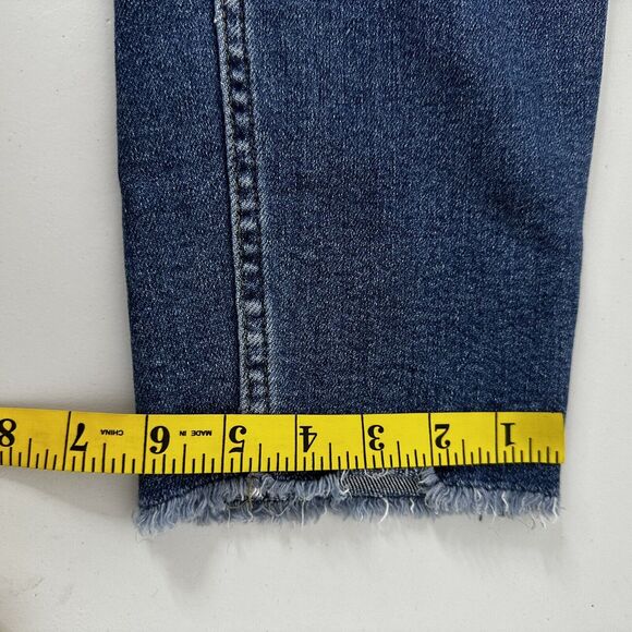 Judy Blue Jeans Womens 28 Blue Boyfriend Midrise Distressed Stretch - Picture 15 of 16